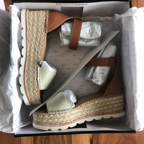 Dolce Vita Brown and Cream Wedges - Picture 3 of 3